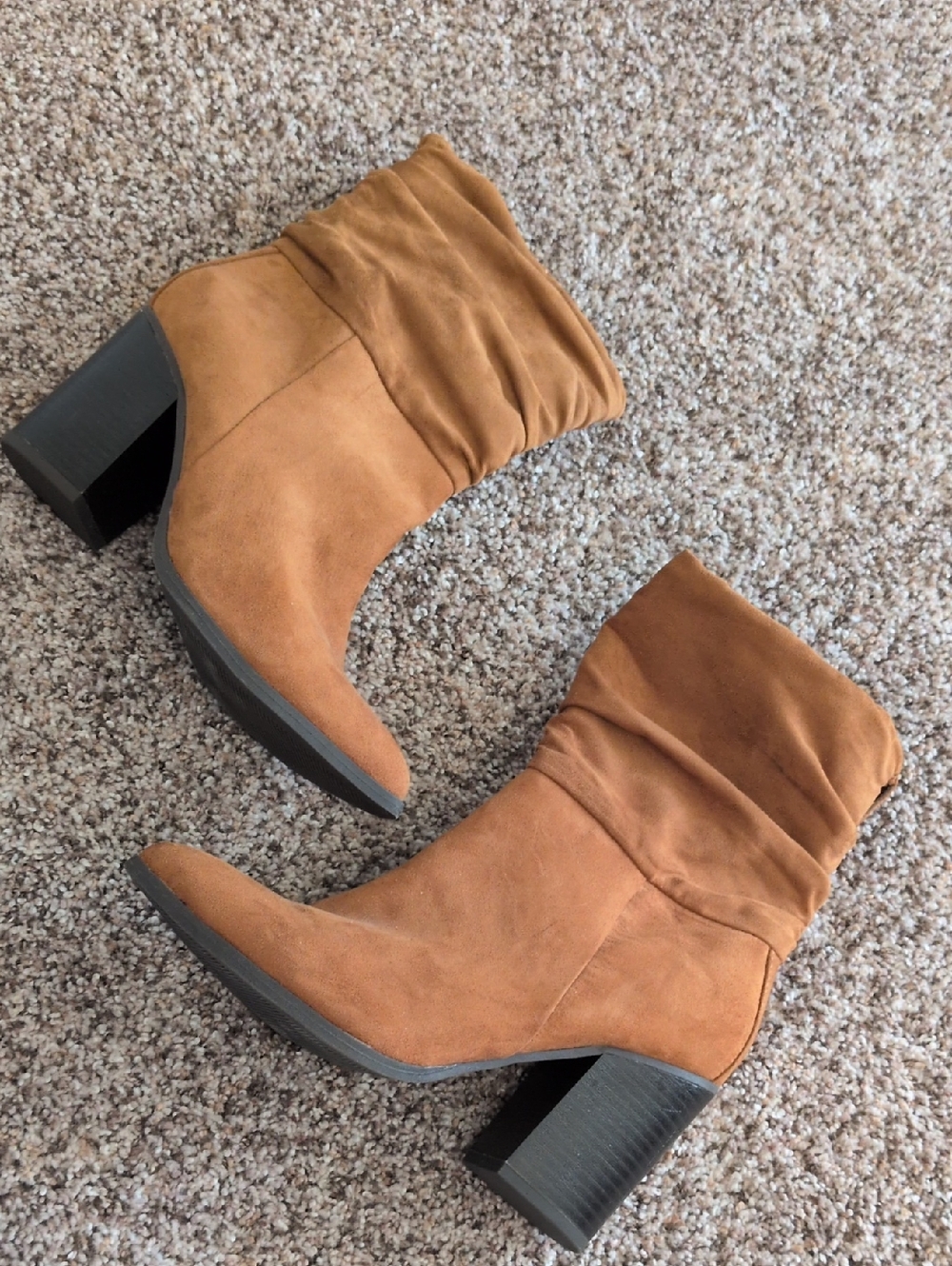 Apt. 9 Chestnut Slouchy Mid-Calf Block Heel Boots